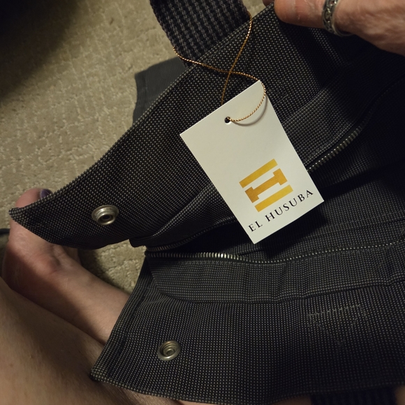 NWT Hermes Black Gray Tote Elegant and Durable GORGEOUS BAG - Picture 12 of 16